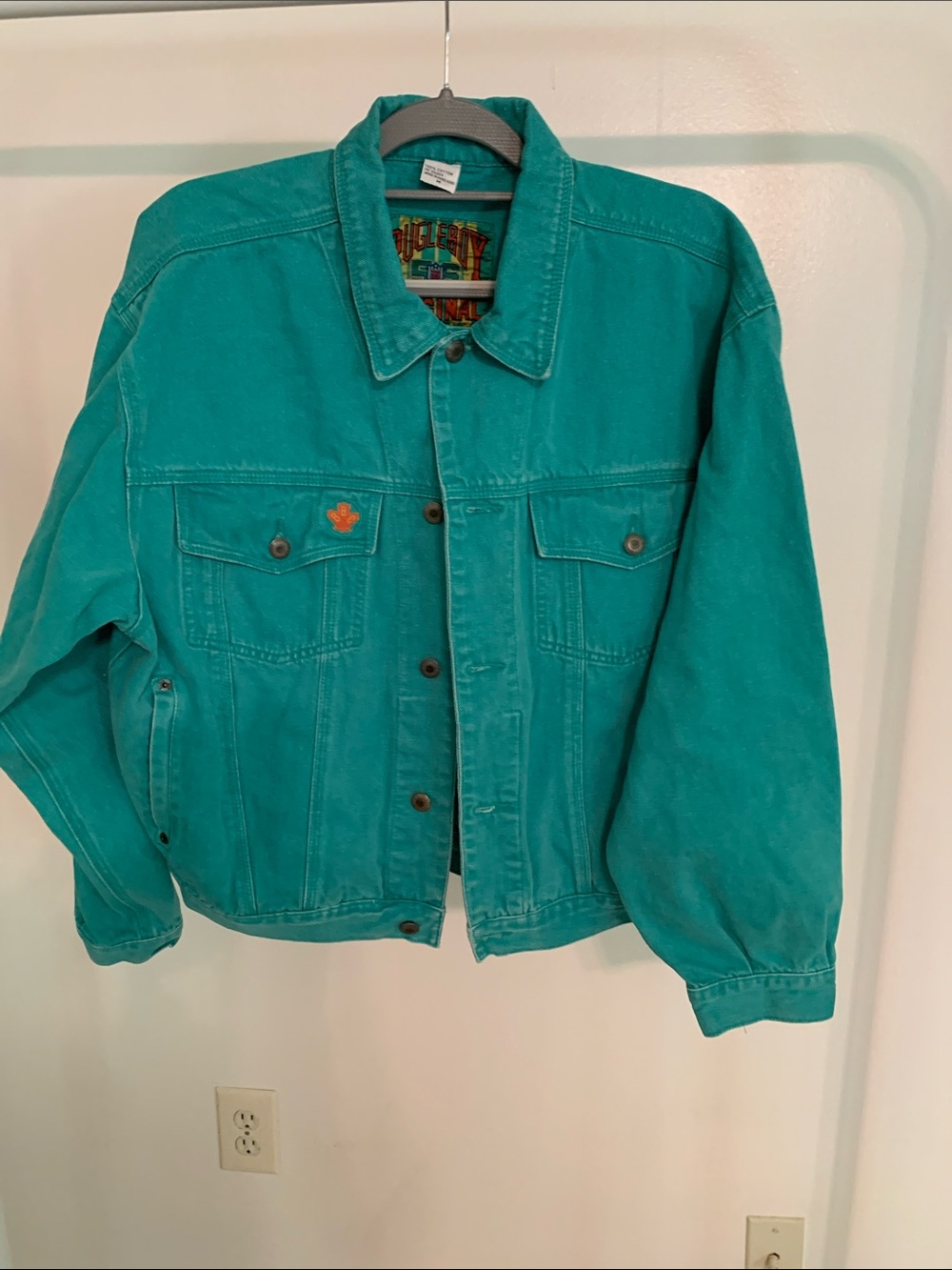 Bugle Boy Teal Jean Jacket